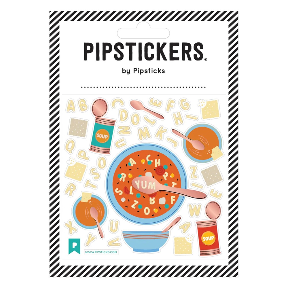 Pipsticks, Stickers, Art & School, Approximately 4"x4", Souper Duper, 686026